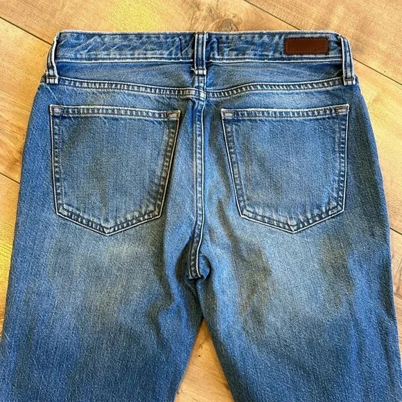 ABERCROMBIE FITCH A&F Ames Slim Boyfriend Jeans Ripped Rips Destroyed 24/00 - Picture 8 of 10
